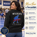 Personalized Wrestling family jersey Sweatshirt - back with team name, figure and name