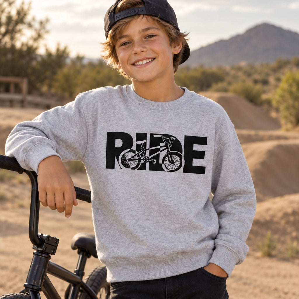 RIDE BMX Youth Sweatshirt lifestyle photo