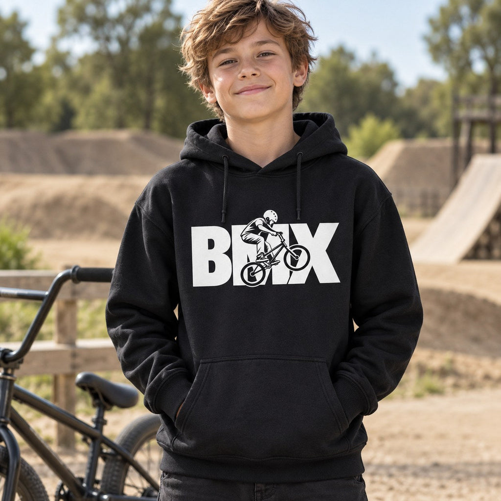 BMX Youth Hoodie lifestyle photo