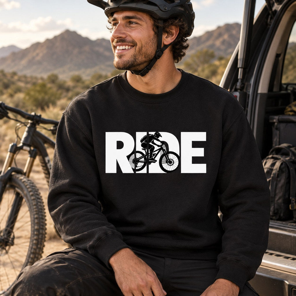 RIDE Mountain Bike Sweatshirt lifestyle photo