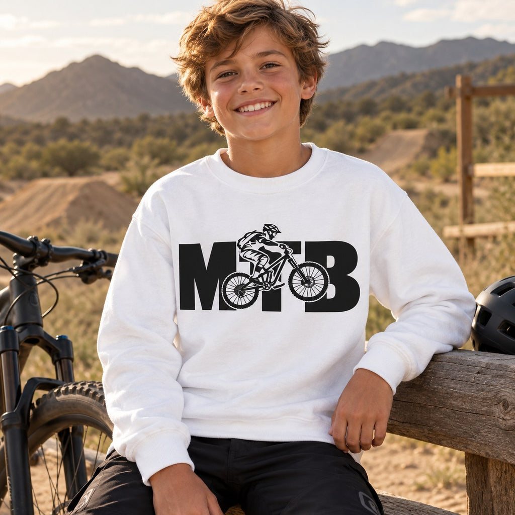 MTB Mountain Bike Youth Sweatshirt lifestyle photo