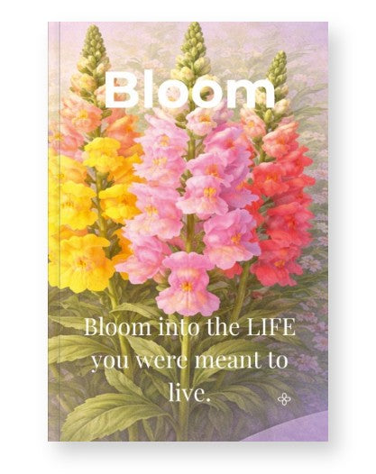 Bloom, Inspirational Journal, 6"x9" College Ruled Motivational Blank Notebook, Paperback