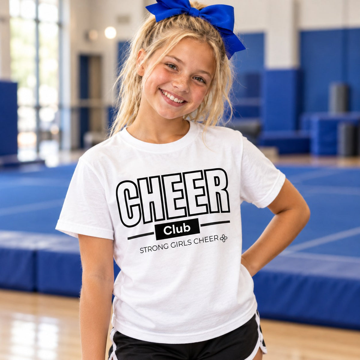 Cheer Club Youth T-Shirt lifestyle photo