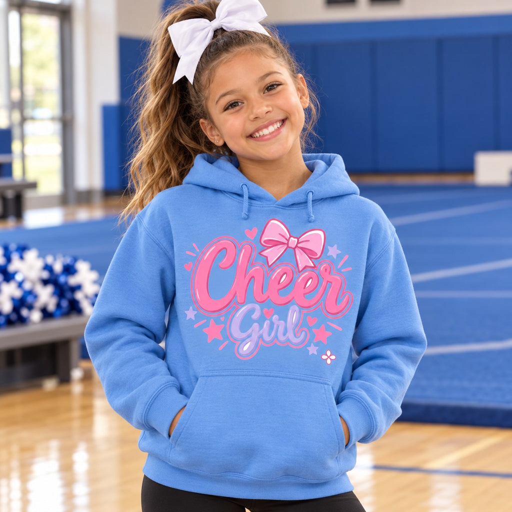 Cheer Girl Youth Hoodie lifestyle photo