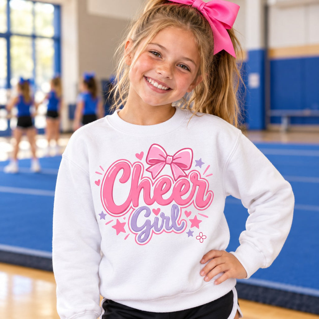 Cheer Girl Youth Sweatshirt lifestyle photo