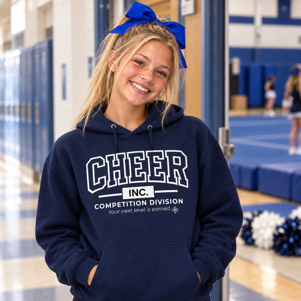 Cheer Inc. Competition Division Youth Hoodie lifestyle photo