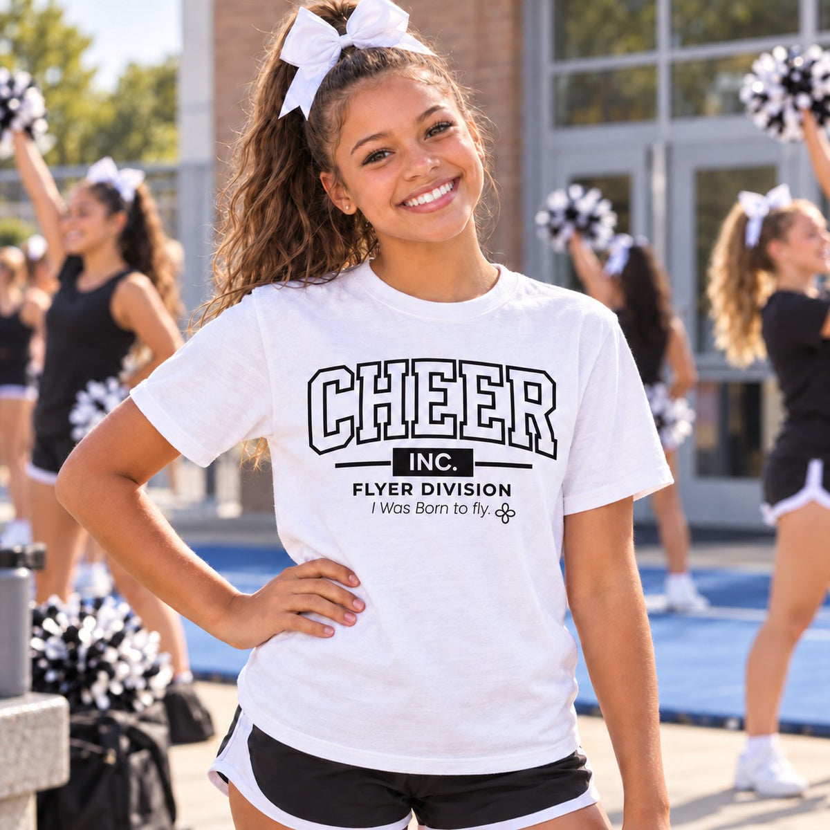 Cheer Inc. Flyer Division Youth T-Shirt lifestyle photo