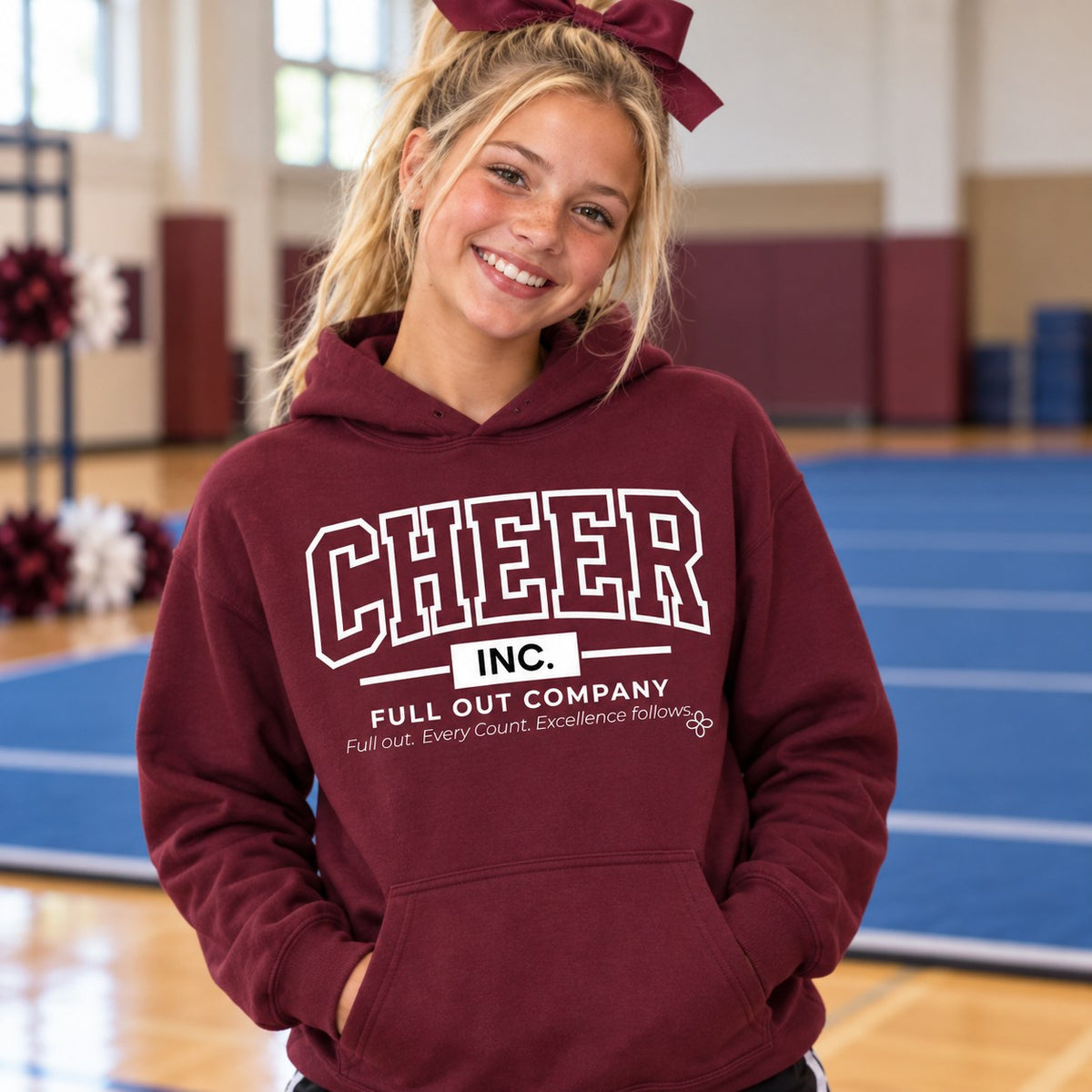 Cheer Inc. Full Out Company Hoodie lifestyle photo