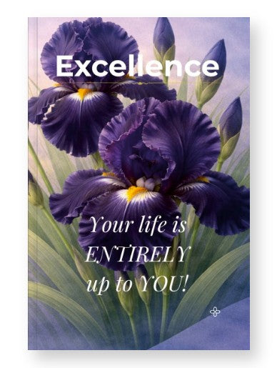 Excellence, Inspirational Journal, 6"x9" College Ruled Motivational Blank Notebook, Paperback