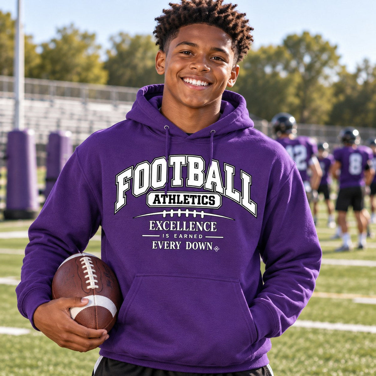 Football Athletics Youth Hoodie lifestyle photo