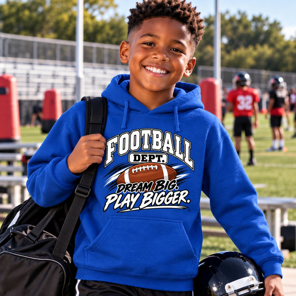 Football Department Youth Hoodie lifestyle photo
