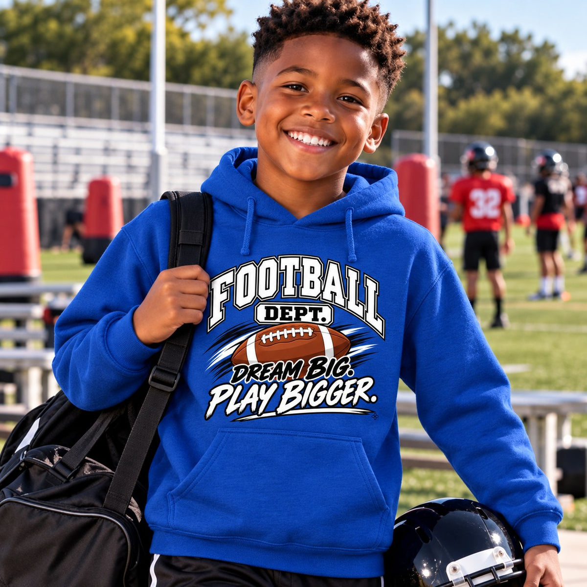 Football Department Youth Hoodie lifestyle photo