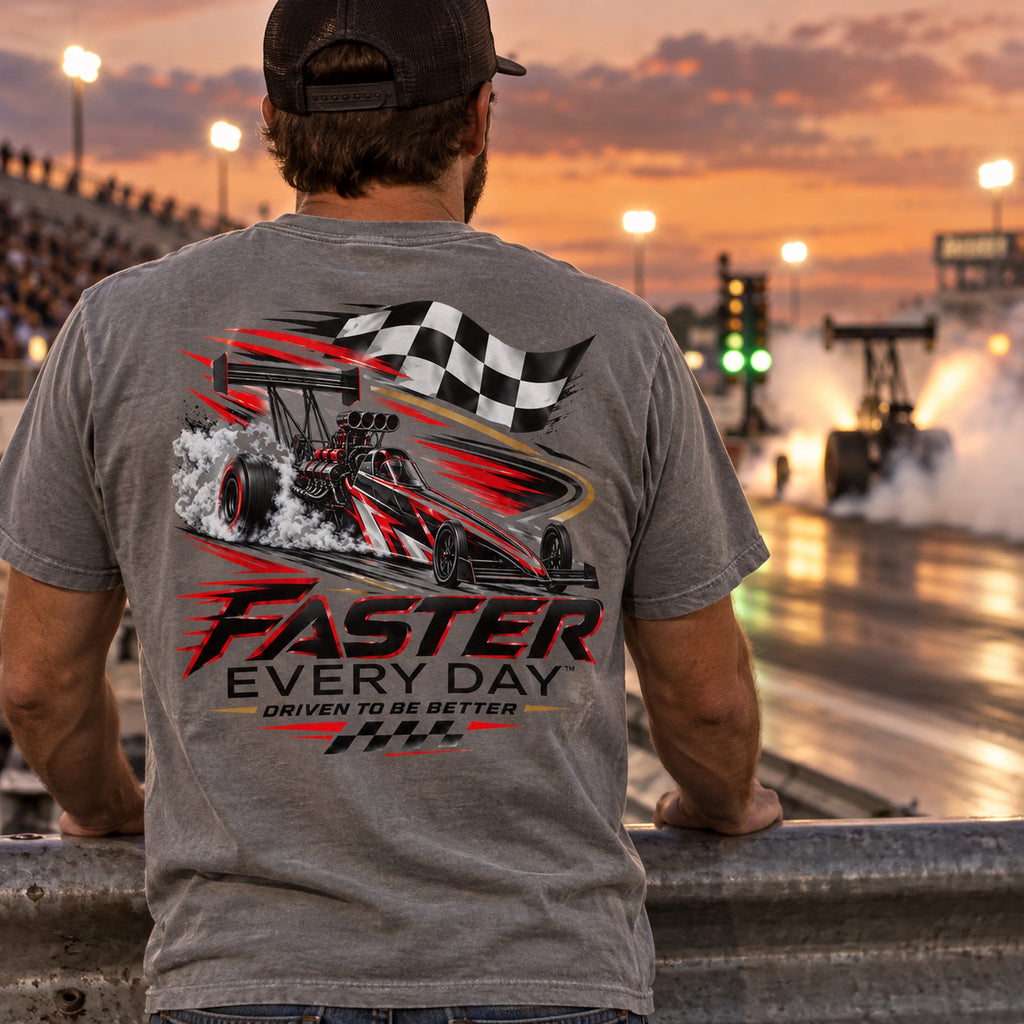 Faster Every Day Dragster Tee - Lifestyle
