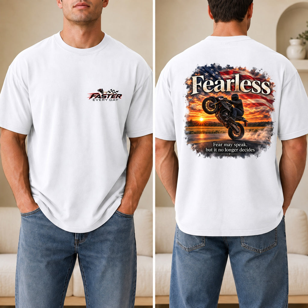 Fearless - Fear May Speak, But It No Longer Decides - Front and Back