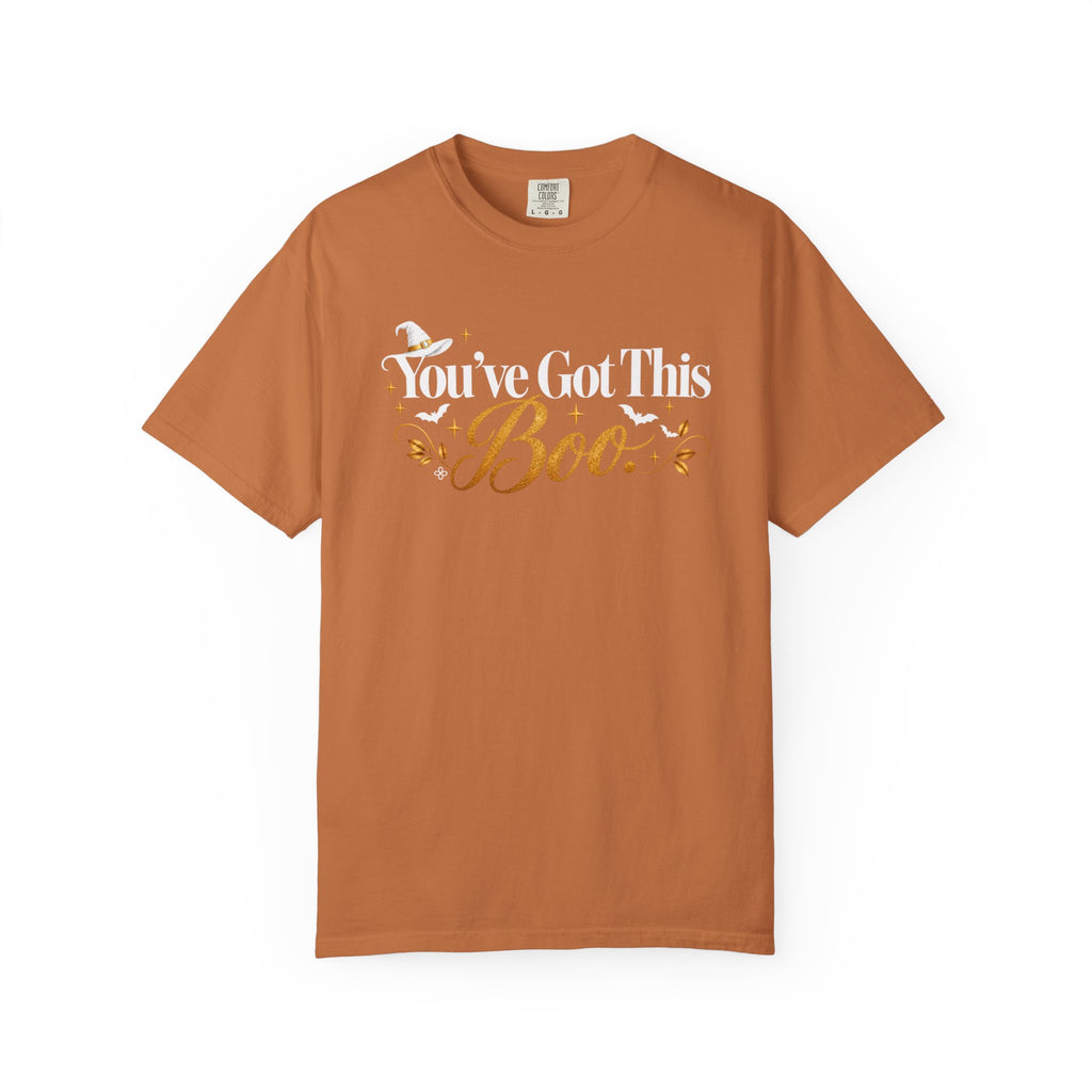 Inspirational Halloween T-Shirt - You've Got This BOO - Women's Comfort Colors Motivational Shirt