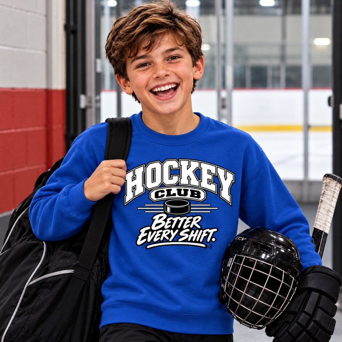 Hockey Club Sweatshirt lifestyle photo