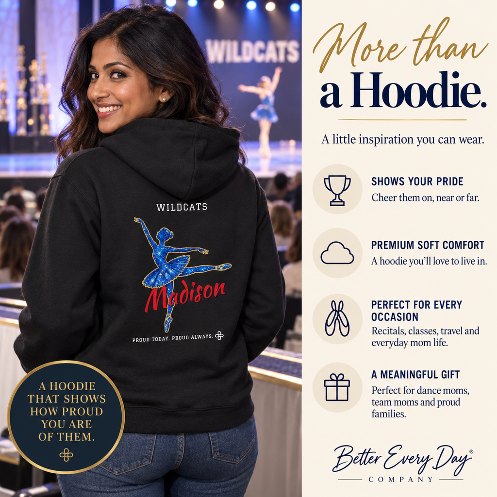Personalized Dance Mom jersey hoodie with custom team name, number and player name