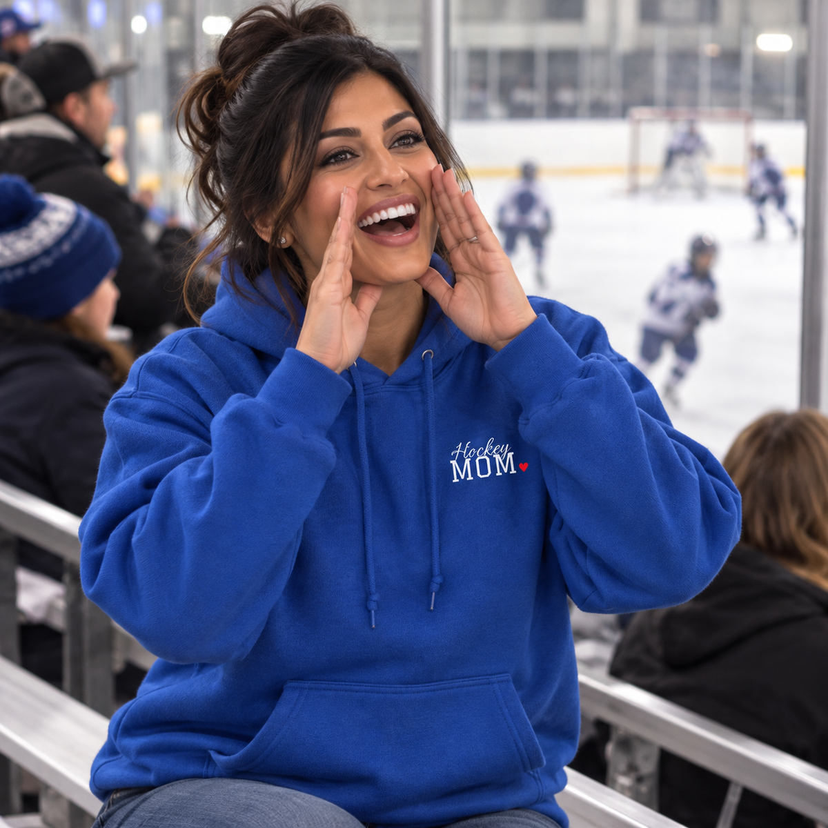 Personalized Hockey Family Jersey Hoodie - Proud Today. Proud Always. | Mom, Dad, Nana, Coach & More | Custom Team Name, Number & Player Name | Gildan Hoodie