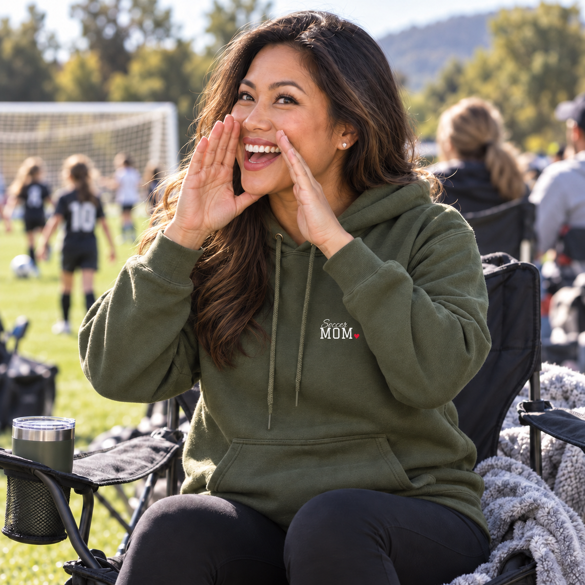 Personalized Soccer Family Jersey Hoodie - Proud Today. Proud Always. | Mom, Dad, Nana, Coach & More | Custom Team Name, Number & Player Name | Gildan Hoodie