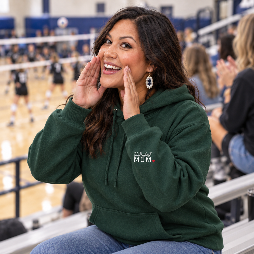 Personalized Volleyball Family Jersey Hoodie - Proud Today. Proud Always. | Mom, Dad, Nana, Coach & More | Custom Team Name, Number & Player Name | Gildan Hoodie