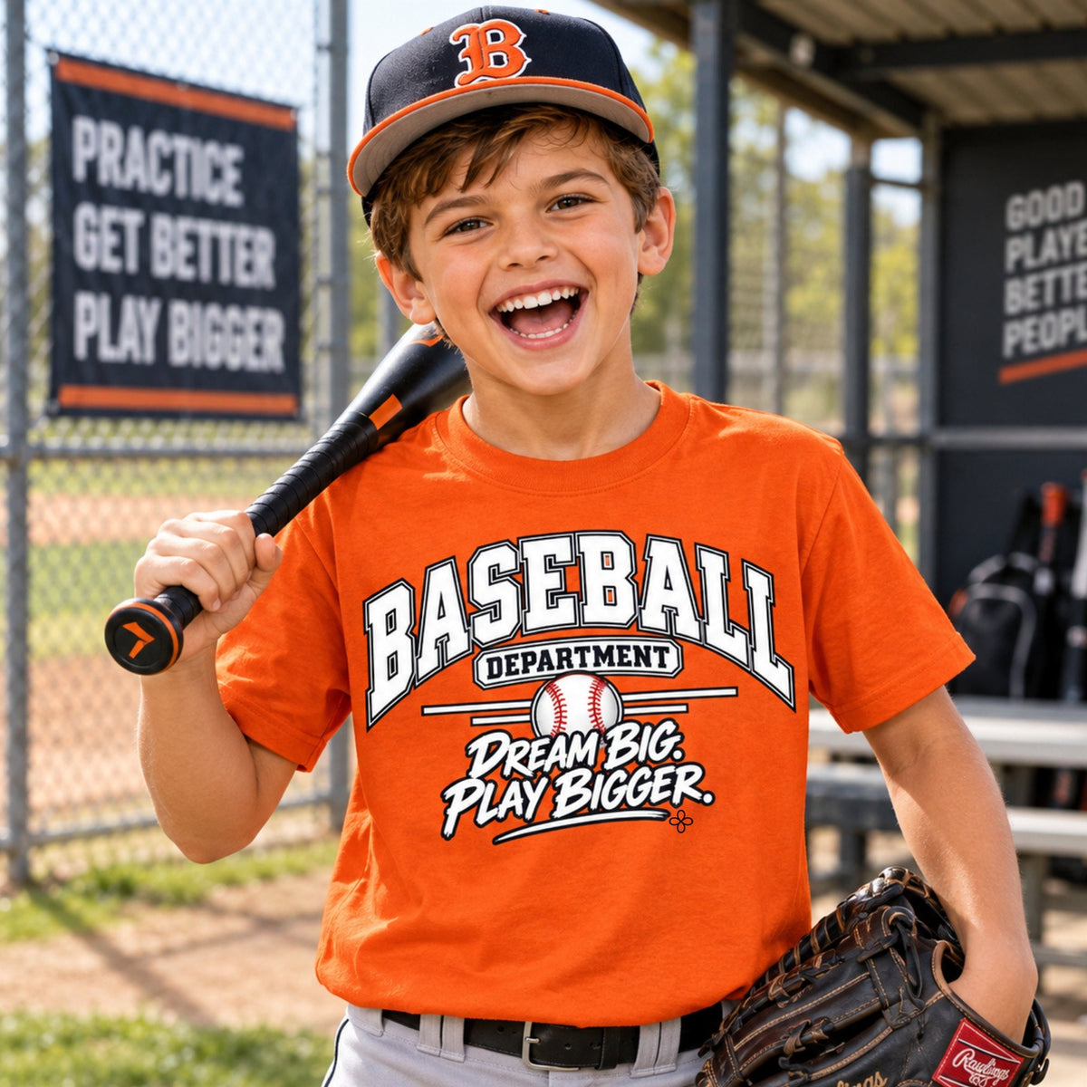 Baseball Department Youth T-Shirt lifestyle photo