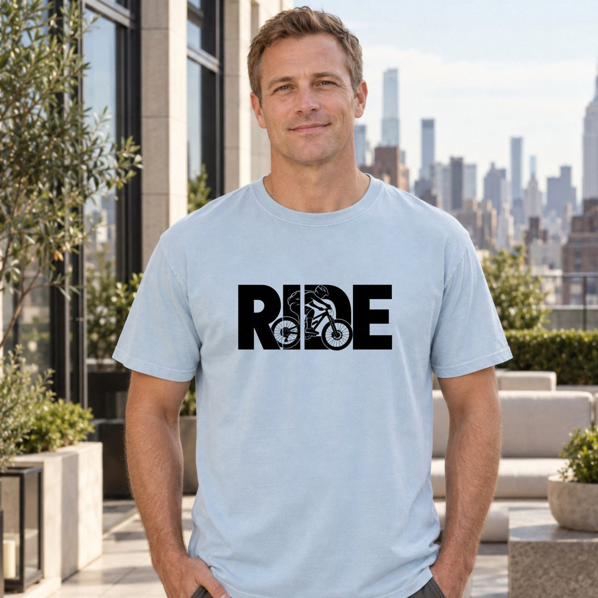 RIDE Mountain Bike T-Shirt lifestyle photo