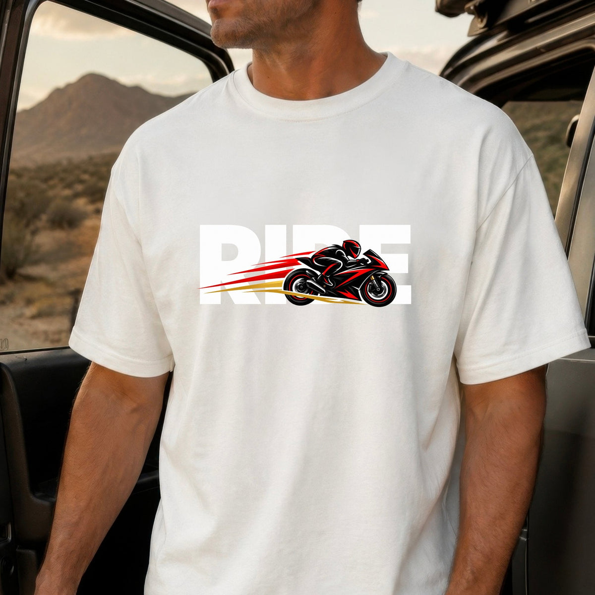 RIDE Sport Bike T-Shirt lifestyle photo