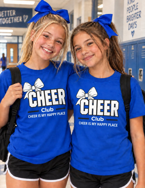 Cheer Club Youth T-Shirt lifestyle photo