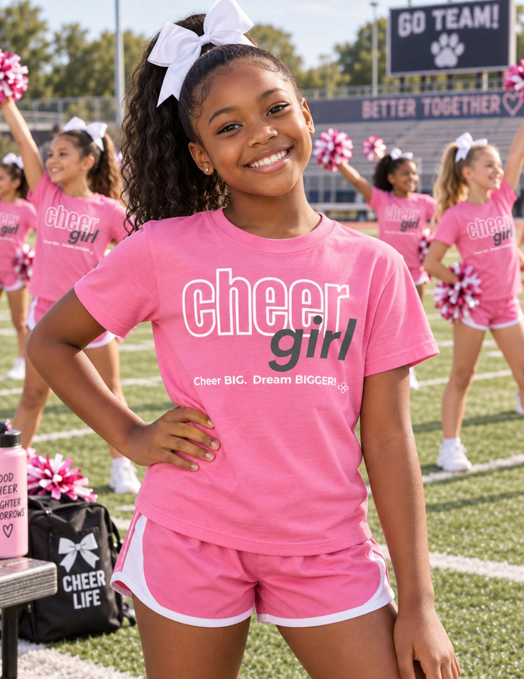 Cheer Girl Youth T-Shirt lifestyle photo