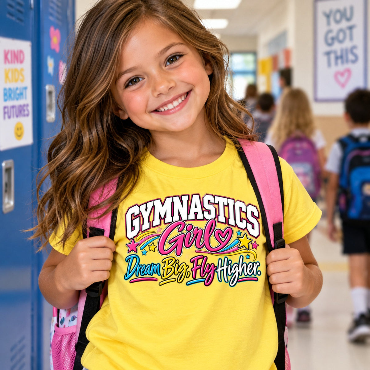 Gymnastics Girl Youth T-Shirt lifestyle photo