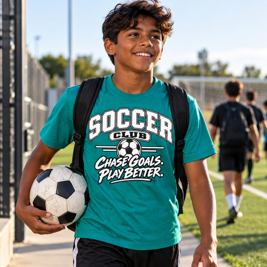 Soccer Club Youth T-Shirt lifestyle photo