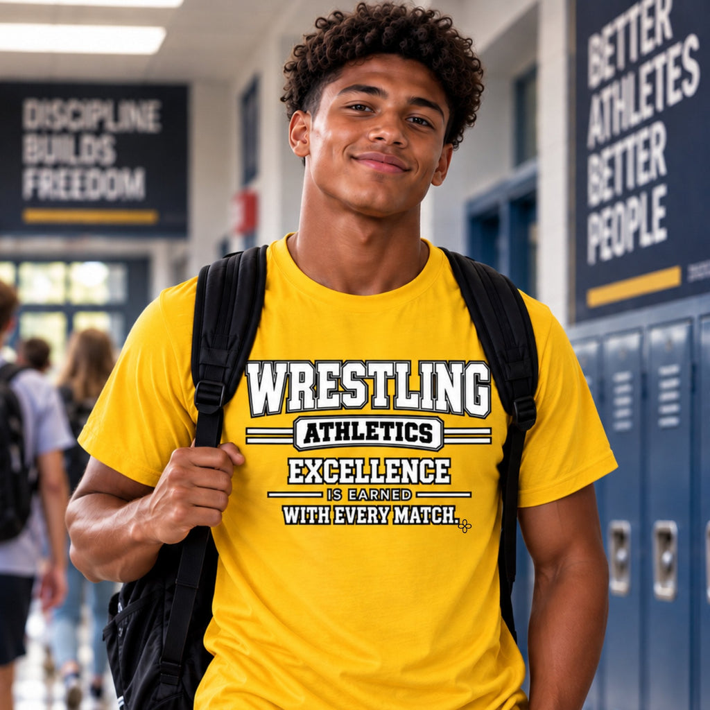 Wrestling Athletics Youth T-Shirt lifestyle photo