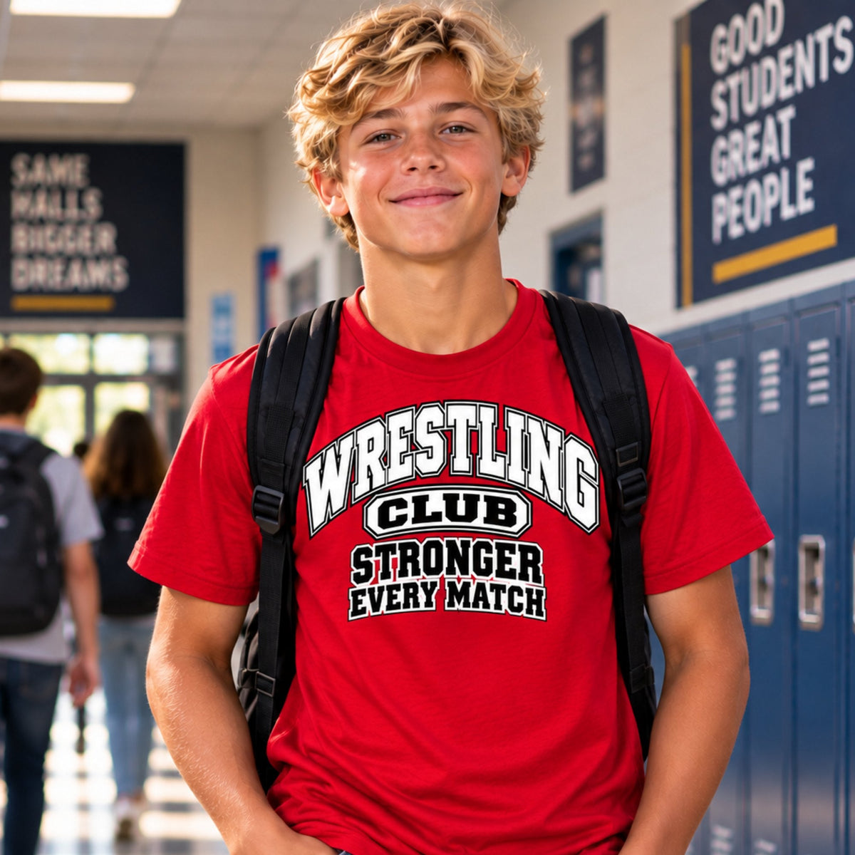 Wrestling Club Youth T-Shirt lifestyle photo