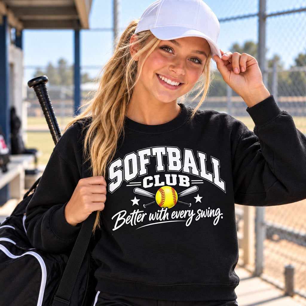 Softball Club Sweatshirt lifestyle photo