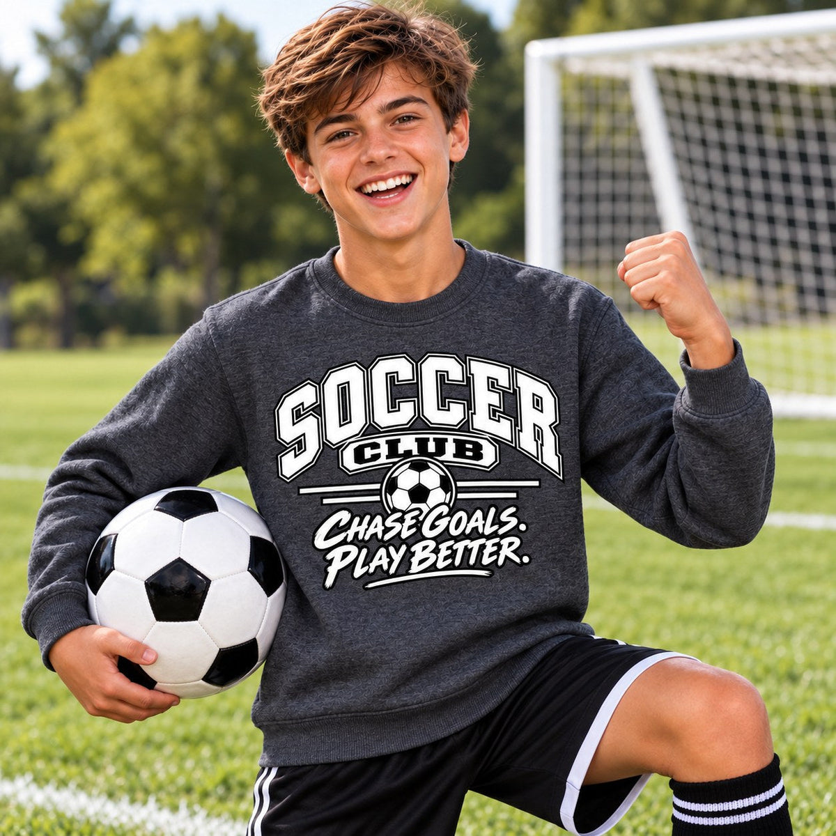 Soccer Club Sweatshirt lifestyle photo