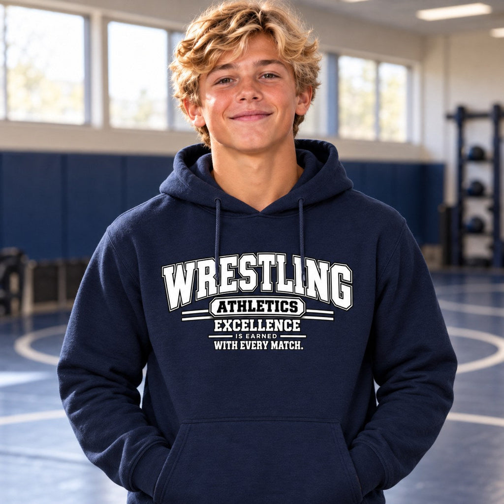 Wrestling Athletics Hoodie lifestyle photo