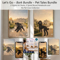 Black Poodle - Bark Bundle - Let's Go Pet Tales Digital and Journal Bundle