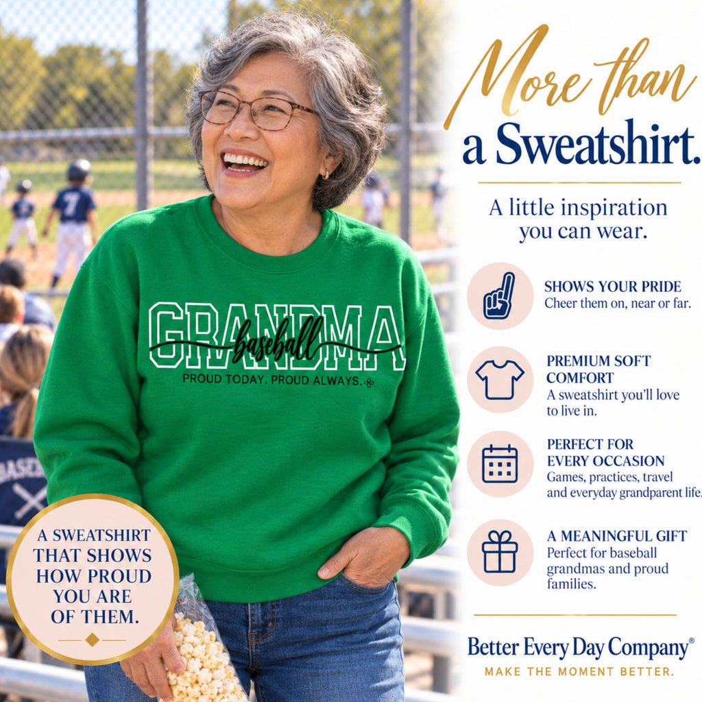 baseball grandma sweatshirt main
