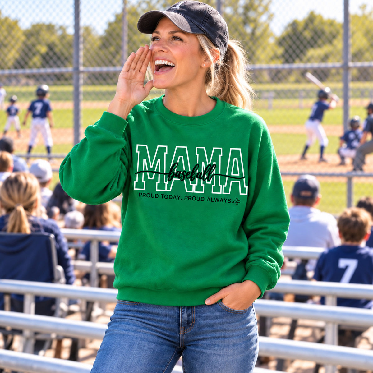 Baseball Mama Sweatshirt - full photo