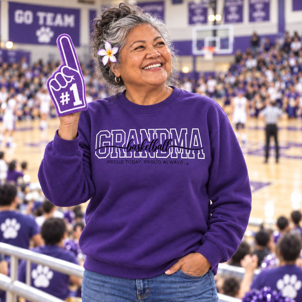 basketball grandma sweatshirt full