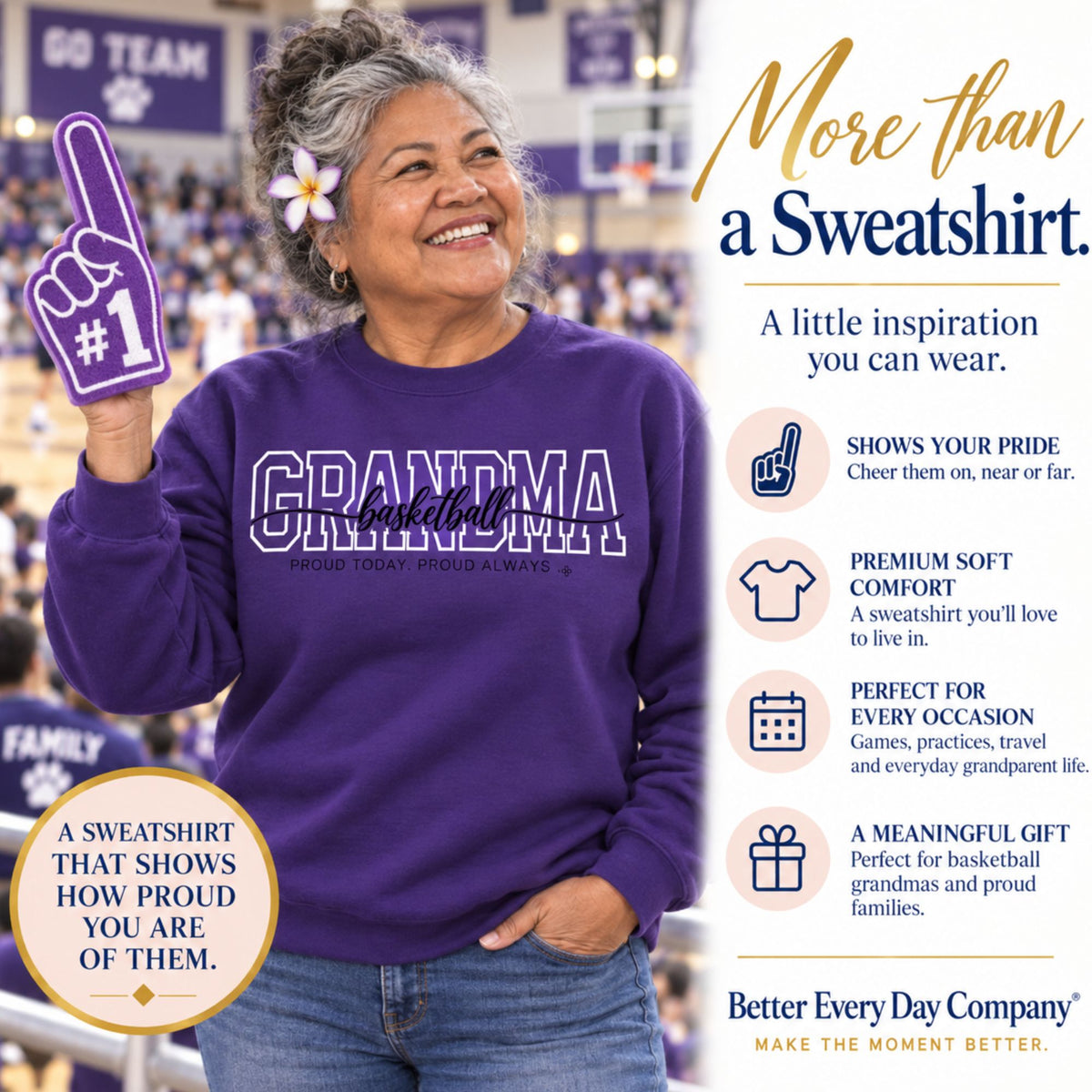 basketball grandma sweatshirt main