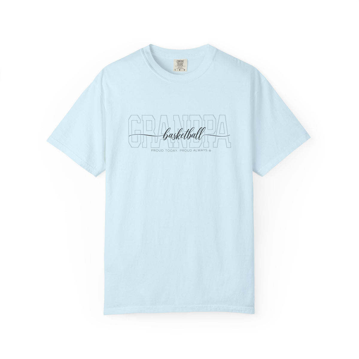 Basketball Grandpa shirt - Carolina Blue