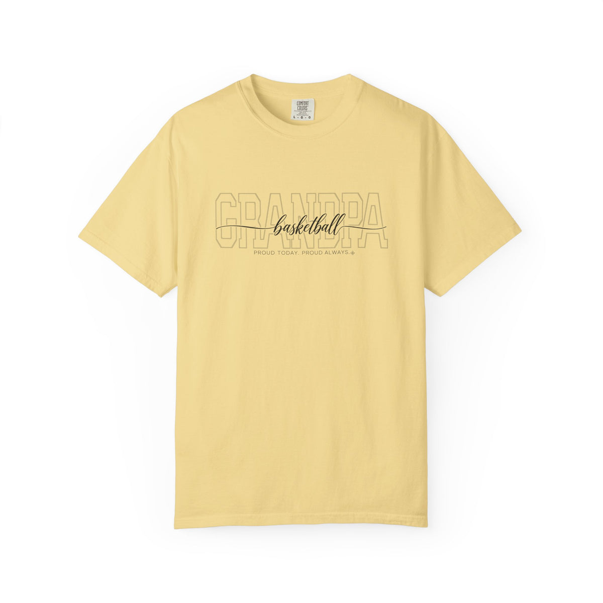 Basketball Grandpa shirt - Yellow
