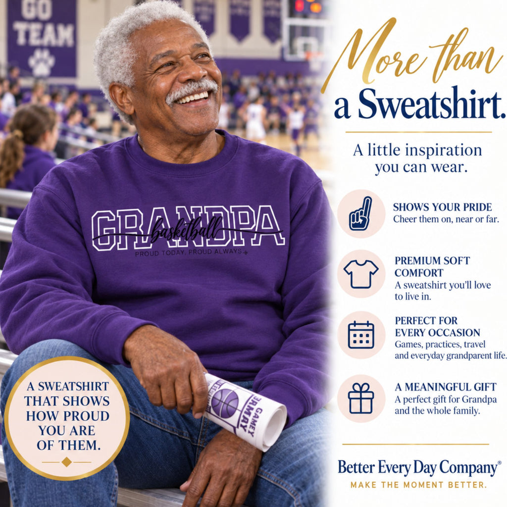 basketball grandpa sweatshirt main