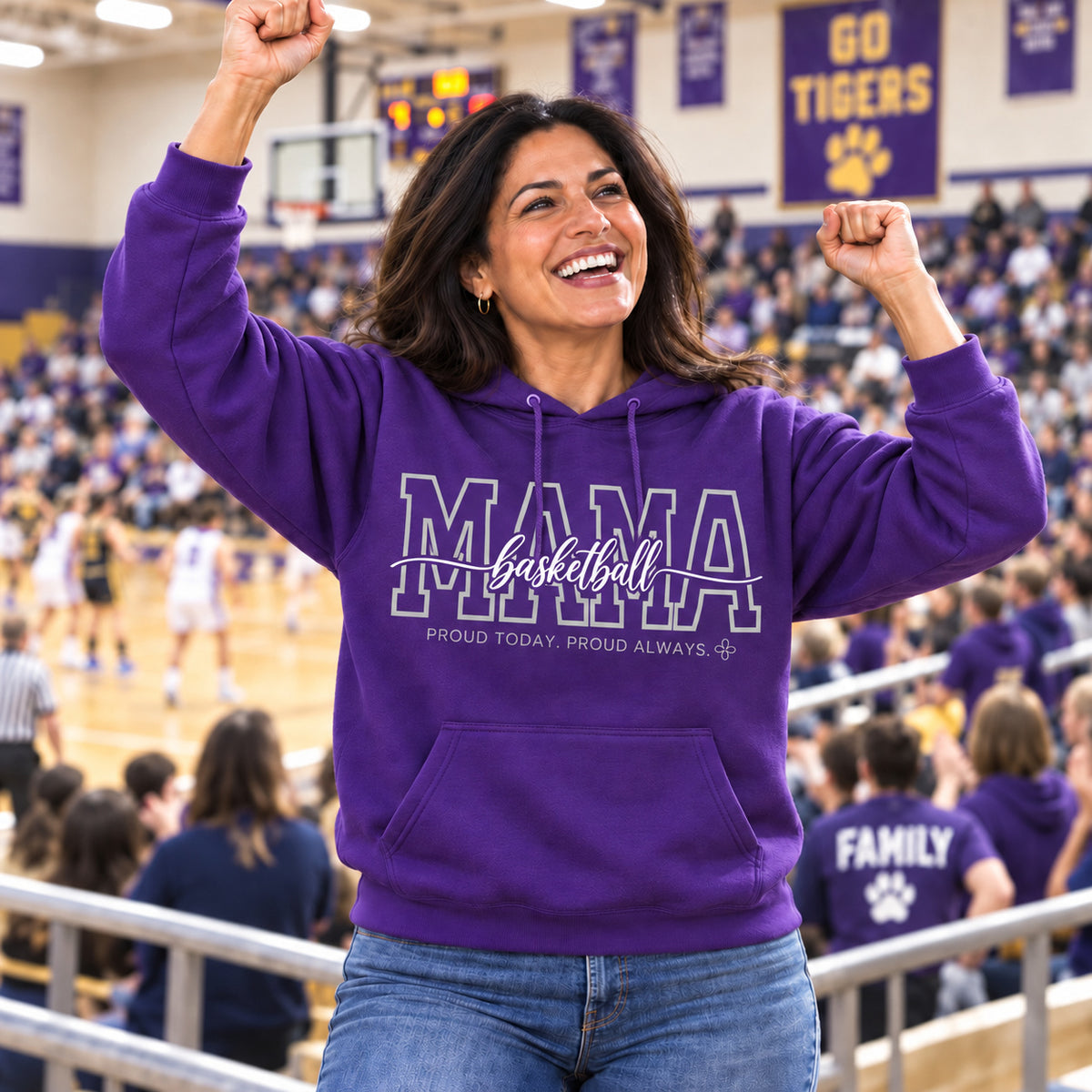 Basketball Mama Hoodie - full photo
