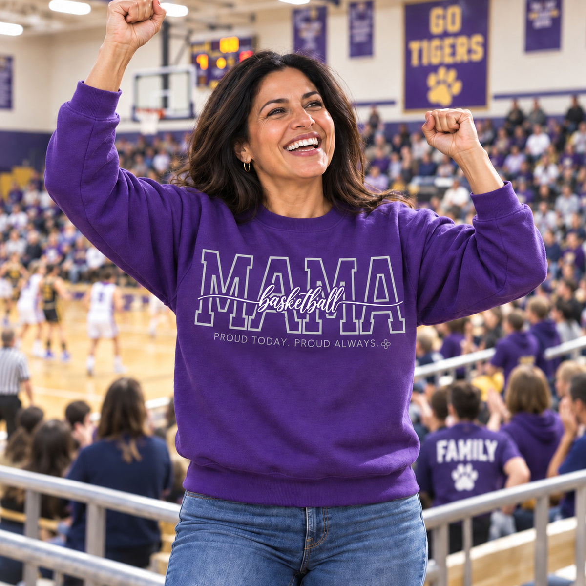 Basketball Mama Sweatshirt - full photo