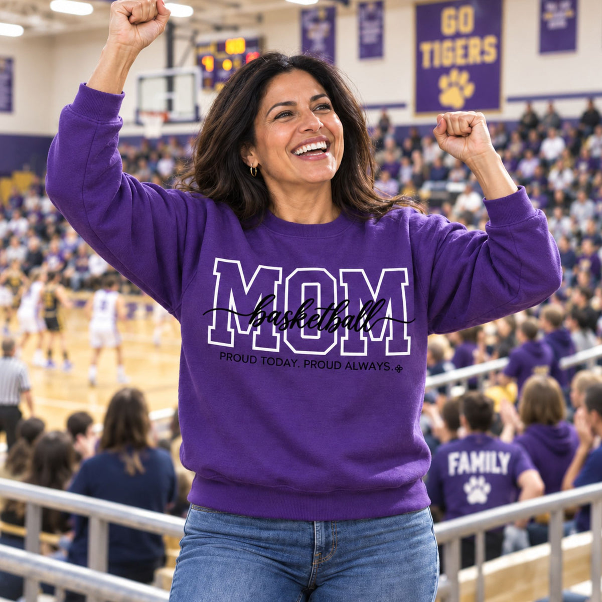 basketball mom sweatshirt full