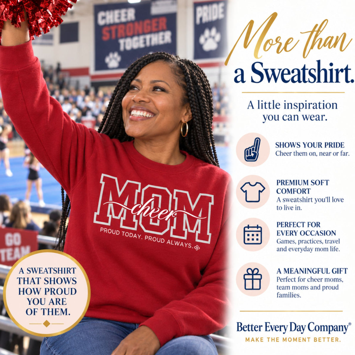 cheer mom sweatshirt main