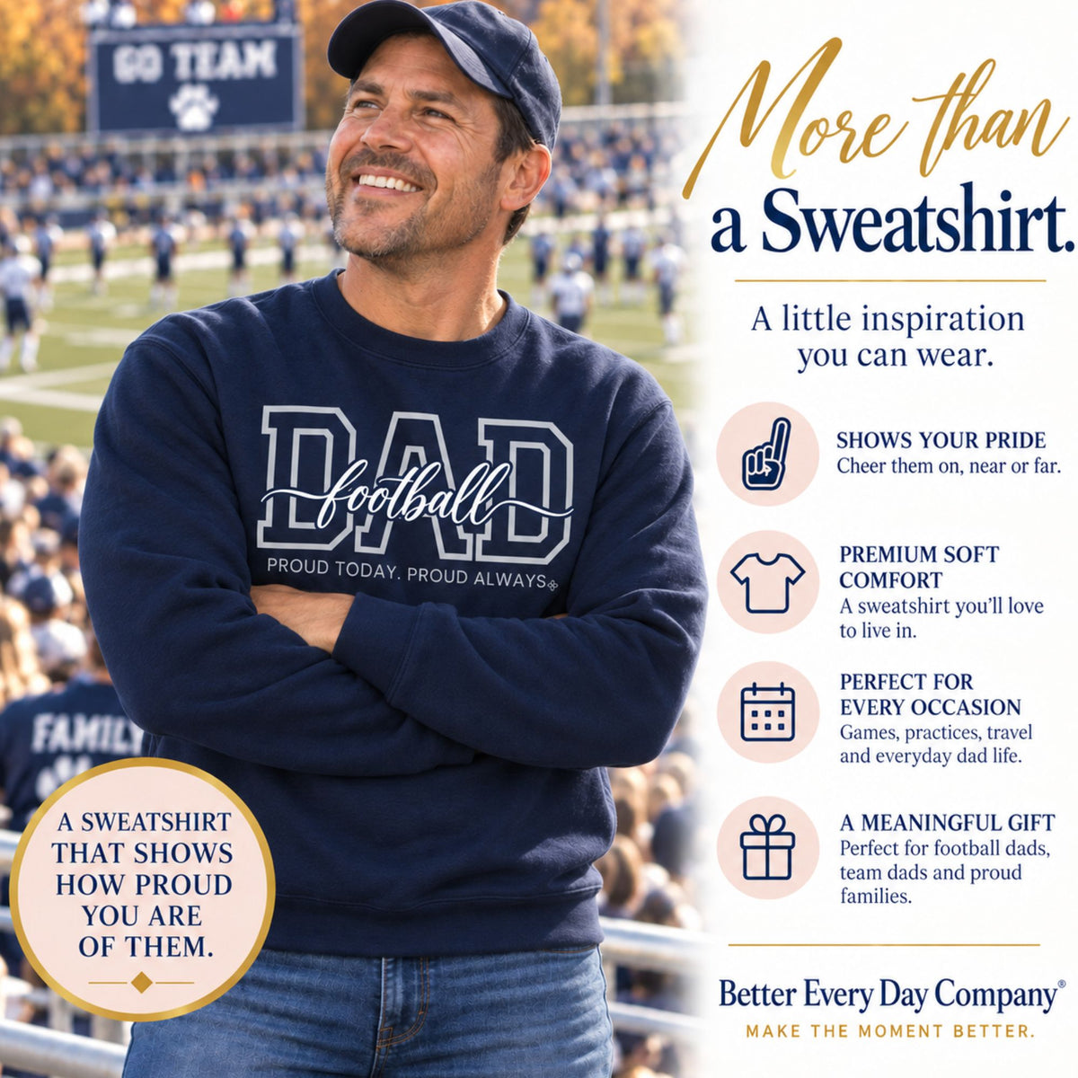 football dad sweatshirt main