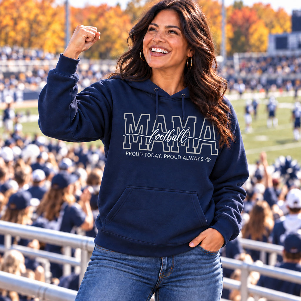 Football Mama Hoodie - full photo